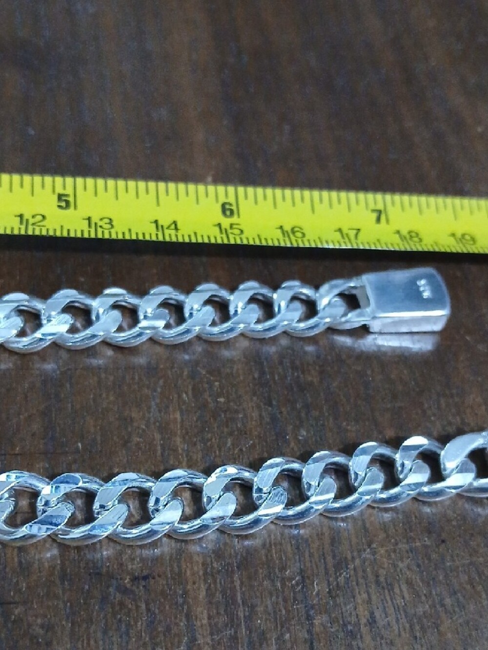 7.5 Inch Silver 925 Chain Bracelet - Picture 4 of 5